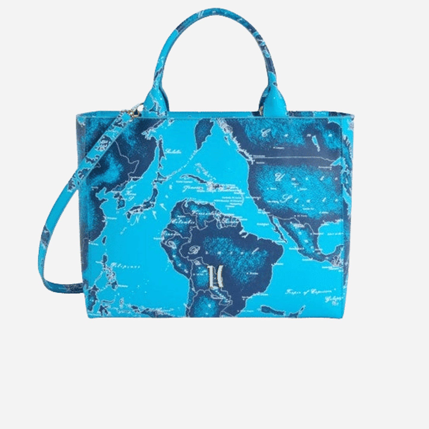 ALVIERO MARTINI Zaino tre tasche in tessuto stampa Geo Classic Naturale Geo Classic
