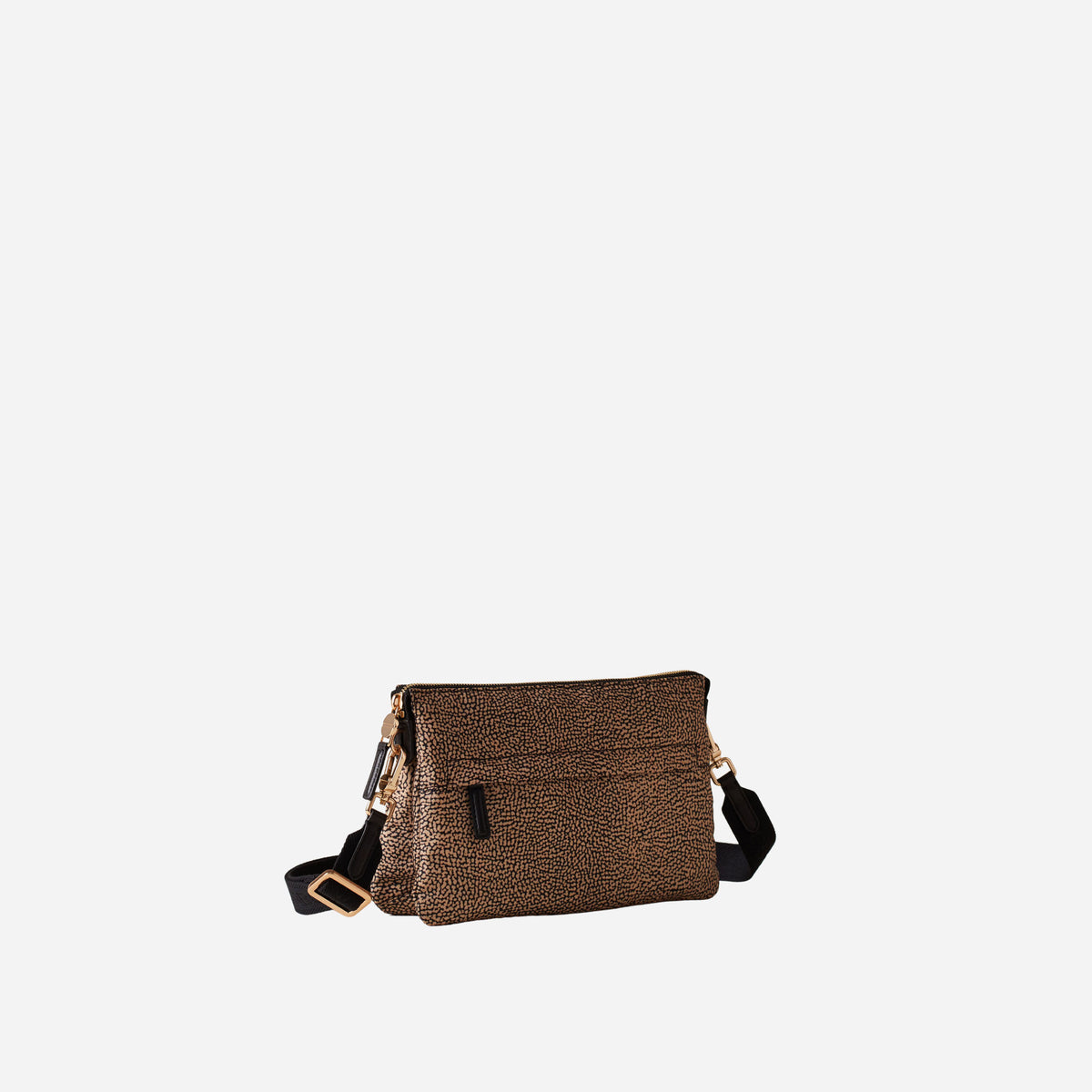 borbonese BORSA CROSS OVER OP NATURALE/NERO
