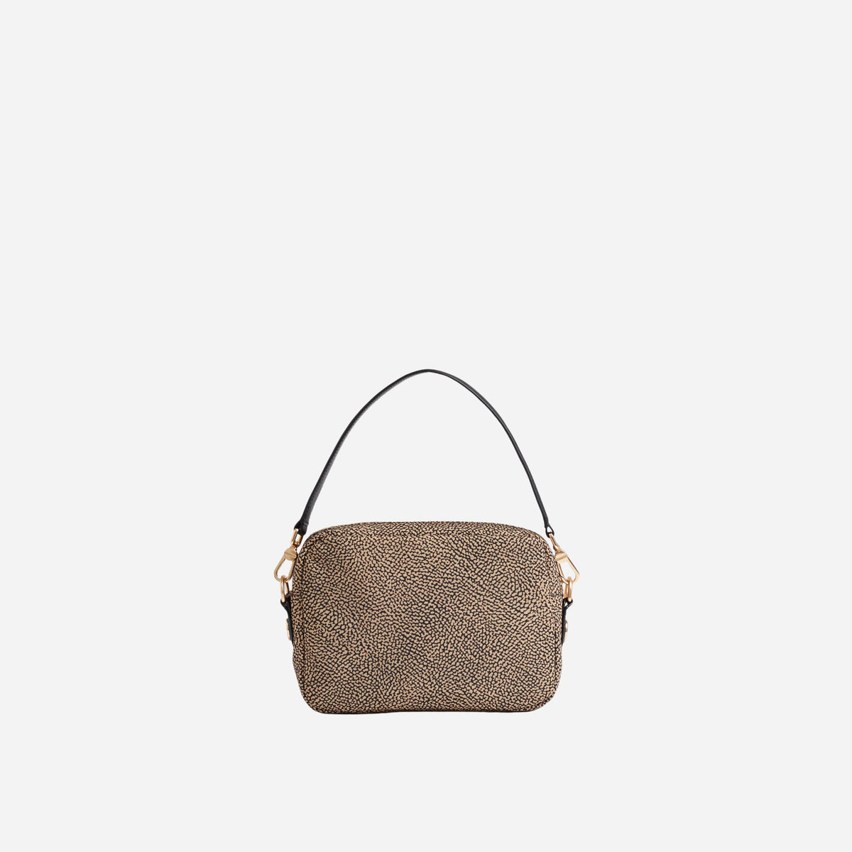 borbonese CAMERA CASE SMALL OP NATURALE/NERO