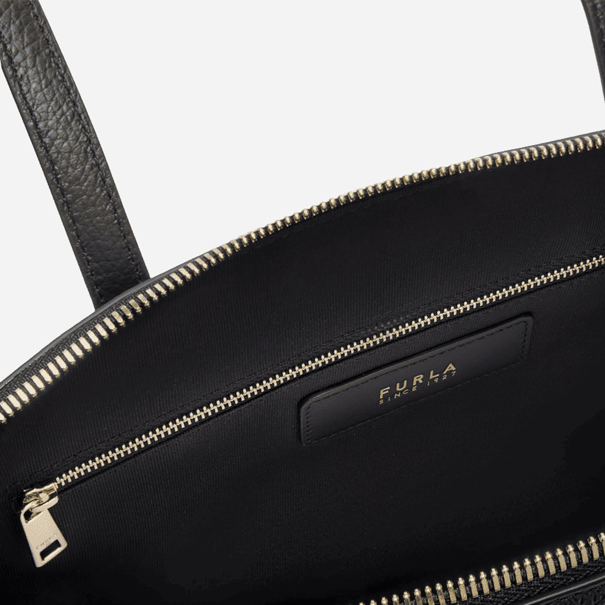 FURLA Olivia Borsa shopping grande in pelle Nero