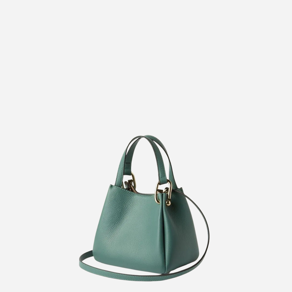FURLA Nuvola Tote mini a mano in pelle EDERA GREEN