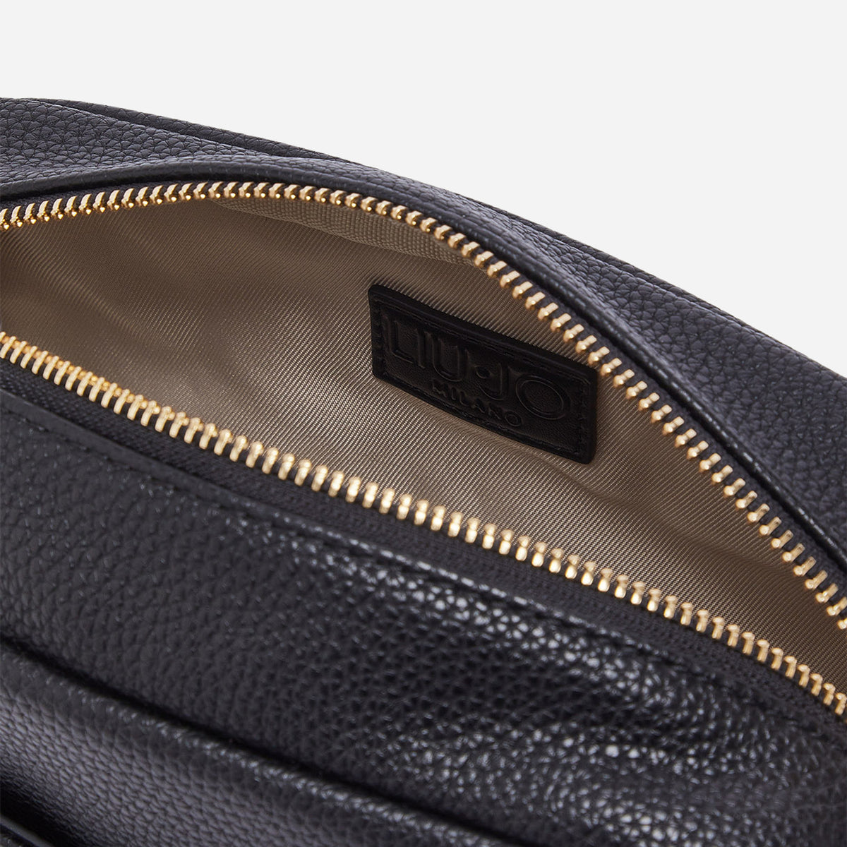 LIU JO BORSA A TRACOLLA MEDIA Nero/brass gold