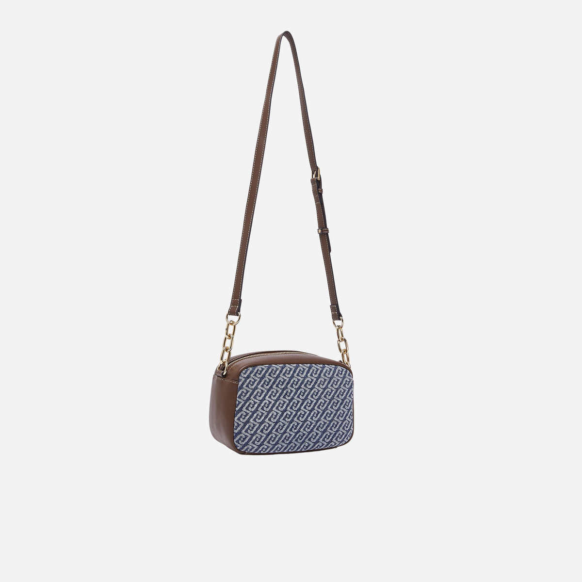 LIU JO Liu Jo Borsa a tracolla media jacquard monogram Blu denim
