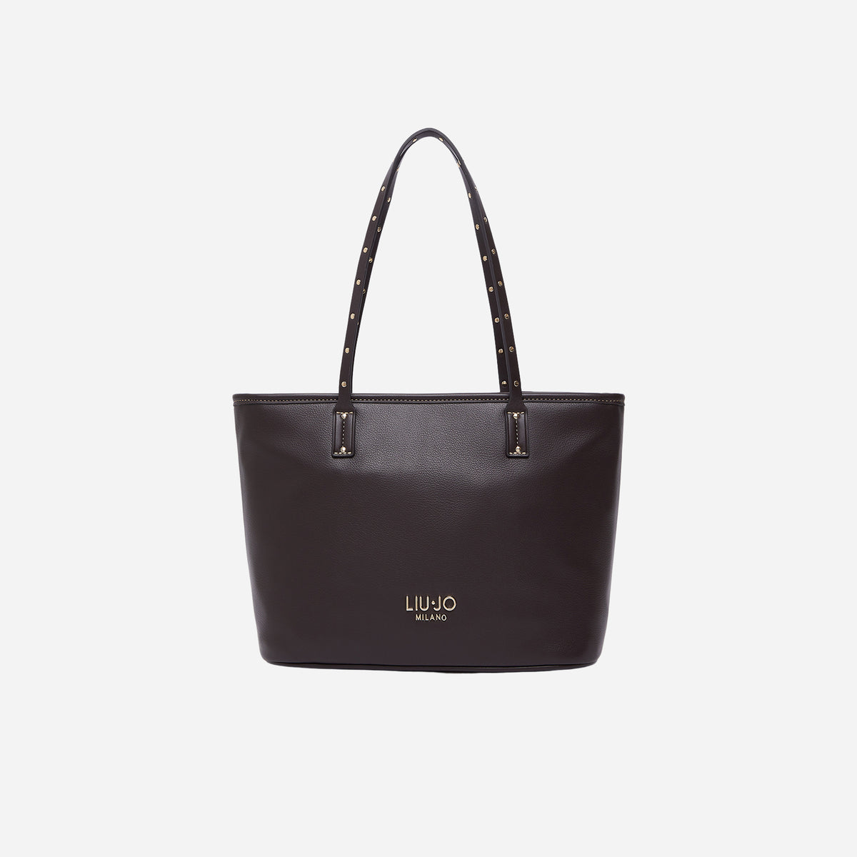 LIU JO Liu Jo Borsa tote piccola logo micro bottalato Deep brown