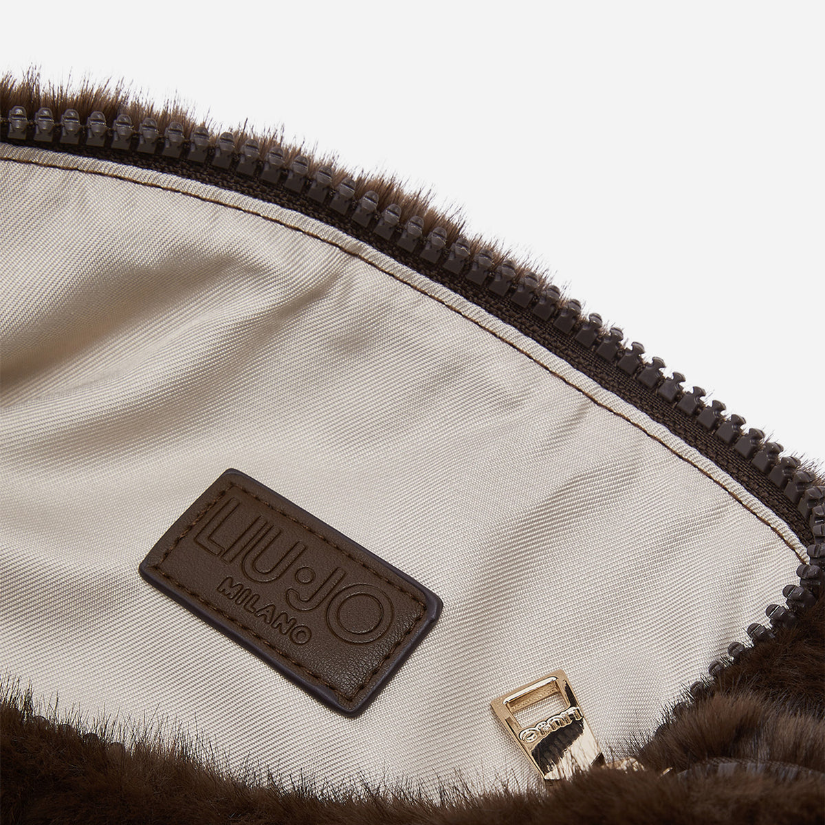 LIU JO BORSA GRANDE IN PELLICCIA SINTETICA Deep brown