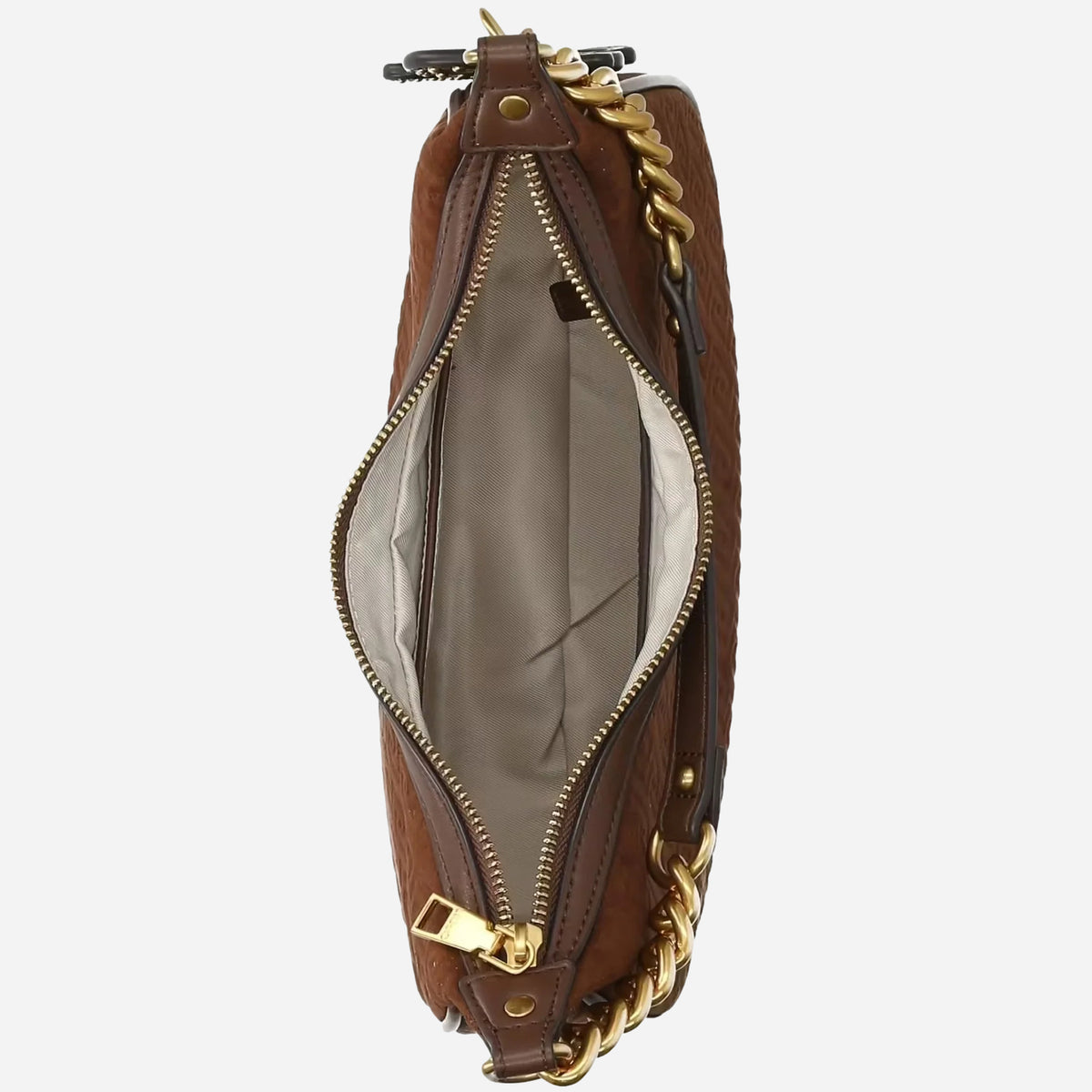 LIU JO RIDHI Jacquard Borsa a spalla, con tracolla Tabacco