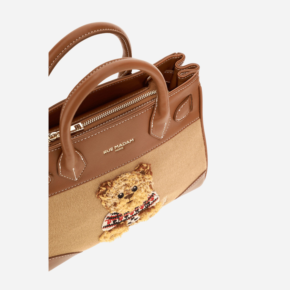 RUE MADAM MARVIN LOVE MINI TOTE CAMEL