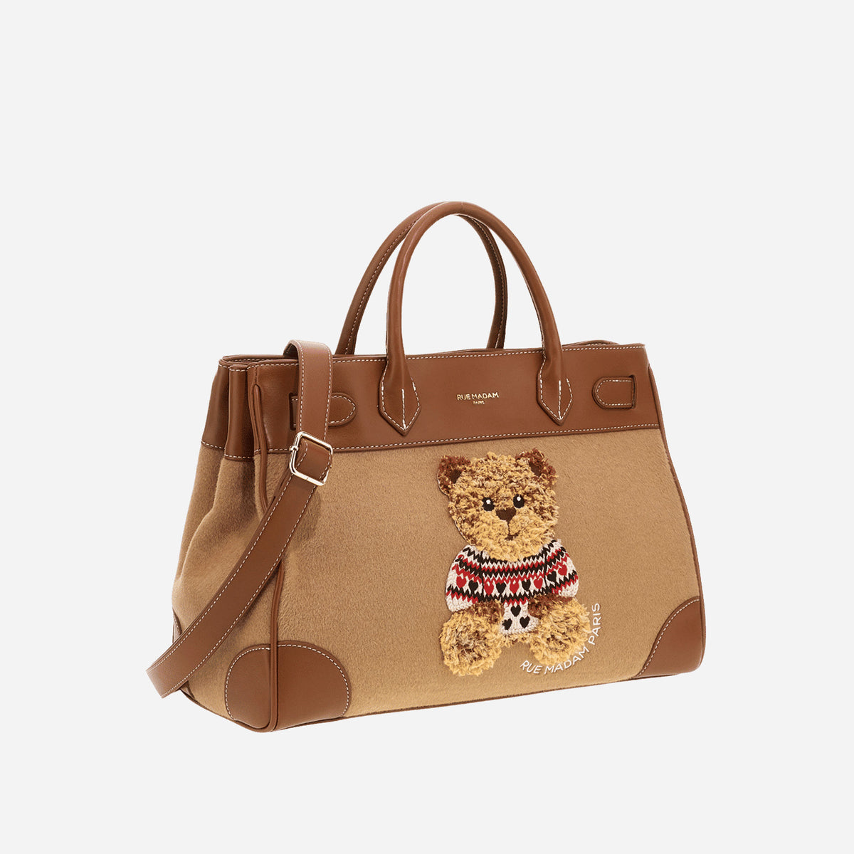 RUE MADAM MARVIN LOVE TOTE CAMEL