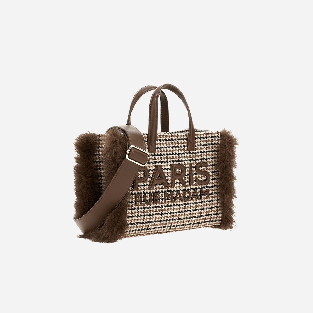 RUE MADAM MEGEVE MINI TOTE Pied de poule
