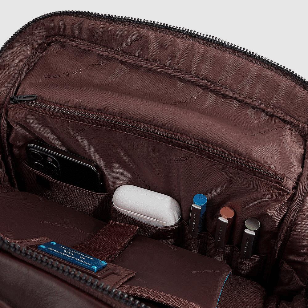 PIQUADRO Zaino porta computer e porta iPad® Mogano