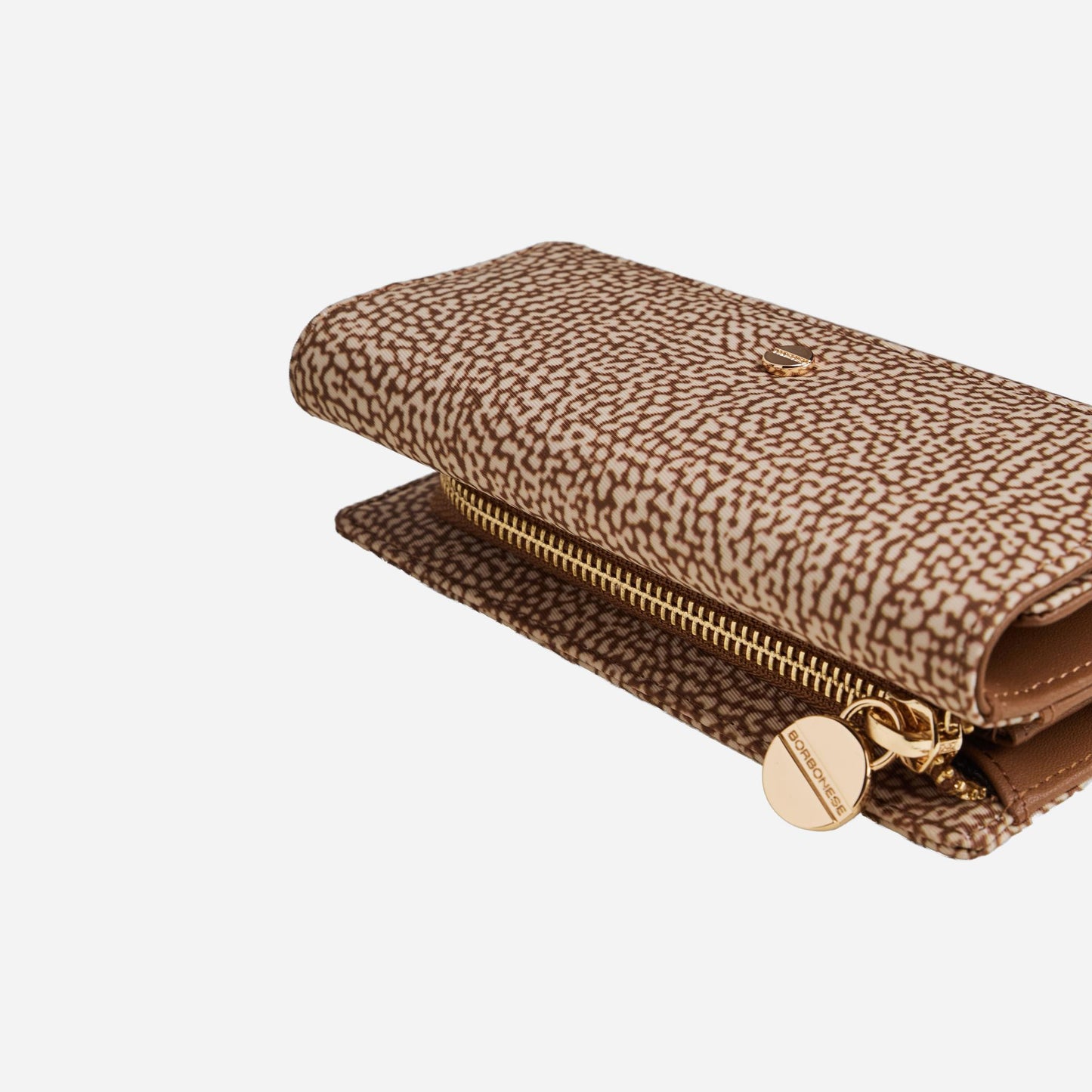 borbonese PORTAFOGLIO MEDIUM Beige/marrone