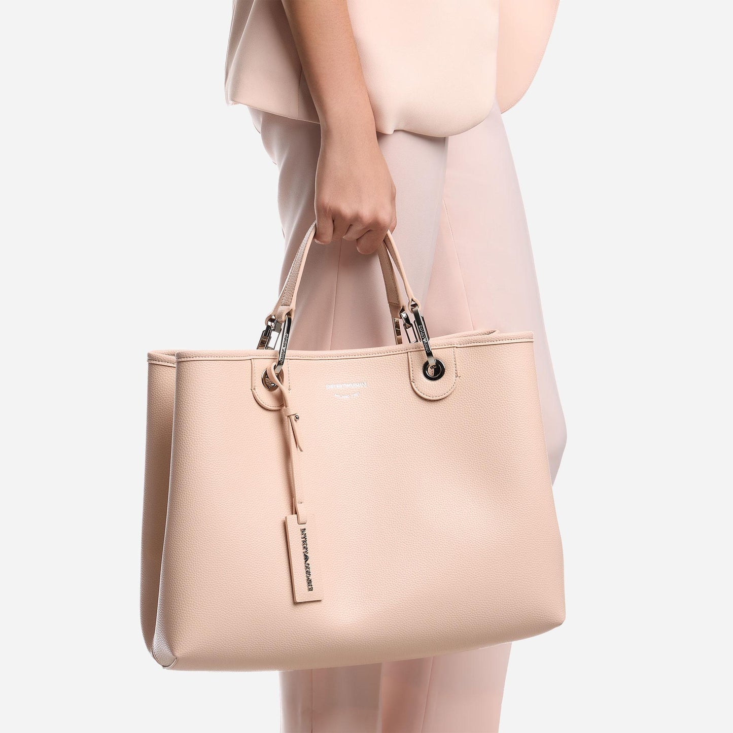 Emporio Armani SHOPPING BAG APRICOT/MOKA