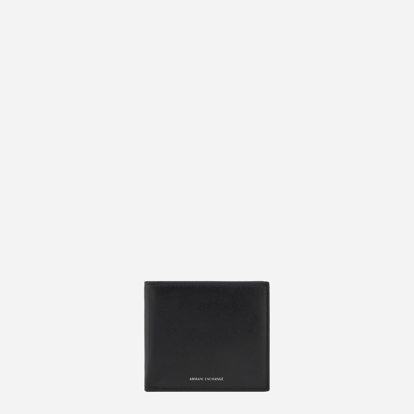 ARMANI EXCHANGE Portafogli uomo piccolo pelle liscia BLACK