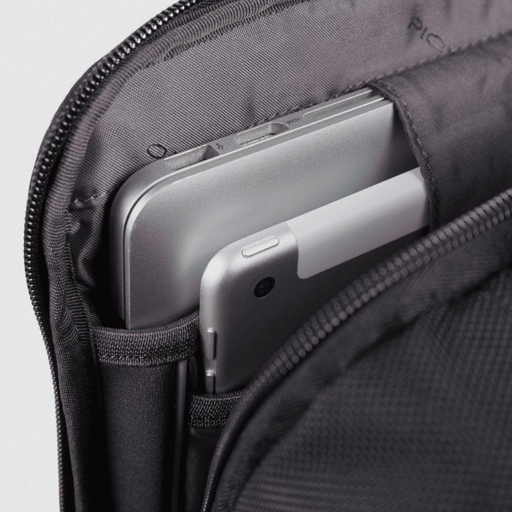 PIQUADRO Zaino uomo porta PC e porta iPad® in pelle Nero