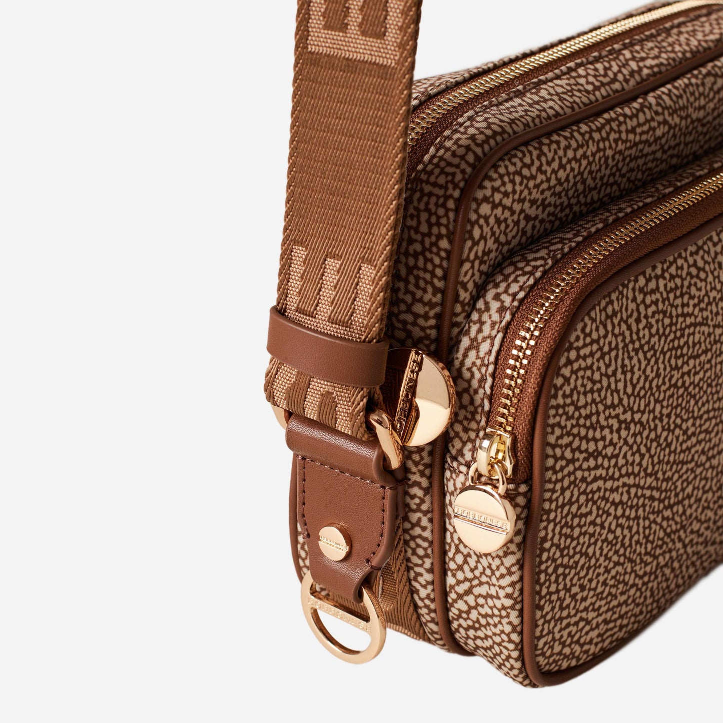 borbonese CAMERA CASE SMALL Beige/marrone