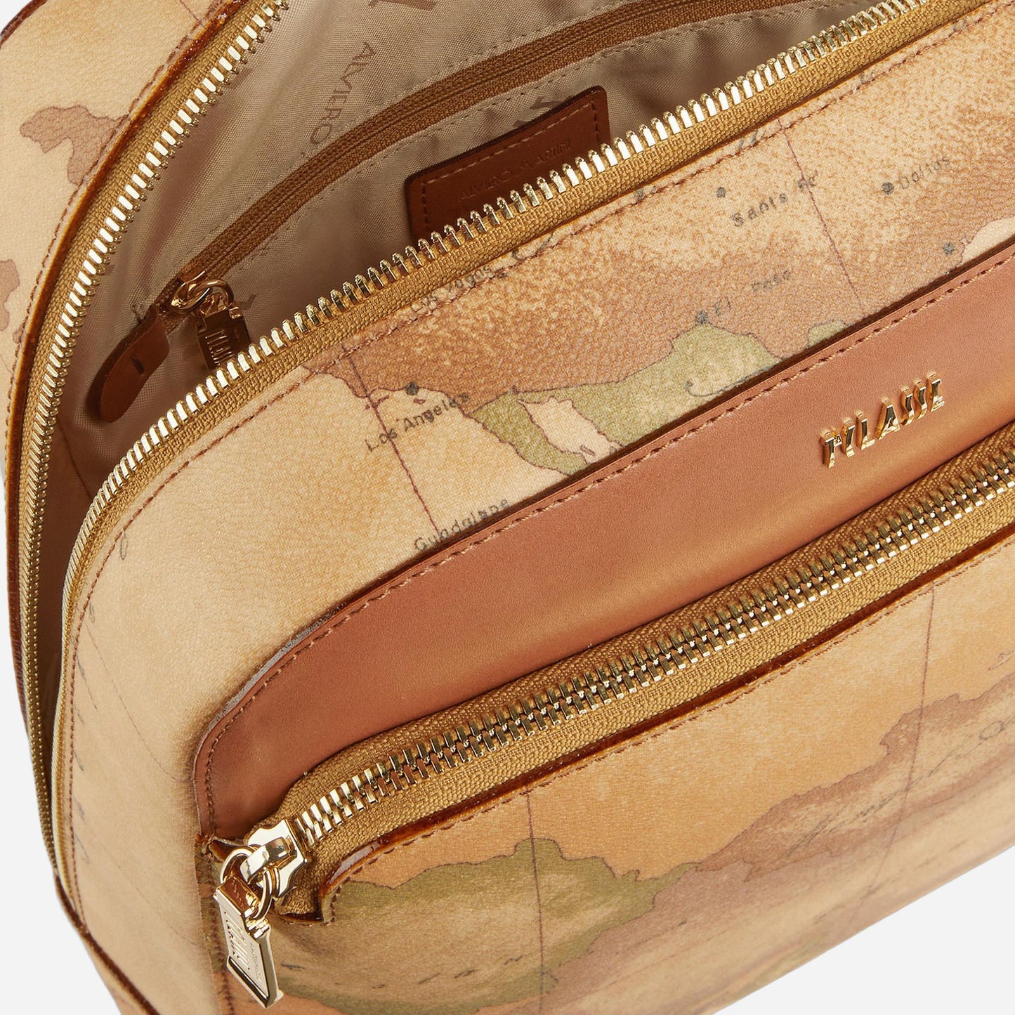 ALVIERO MARTINI Zaino in tessuto stampa Geo Classic Naturale Geo Classic