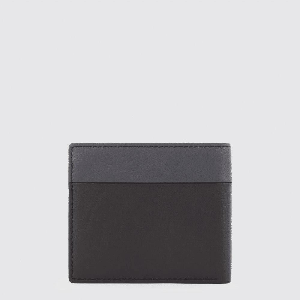 PIQUADRO Portafoglio uomo con porta documenti rimovibile GRIGIO-NERO