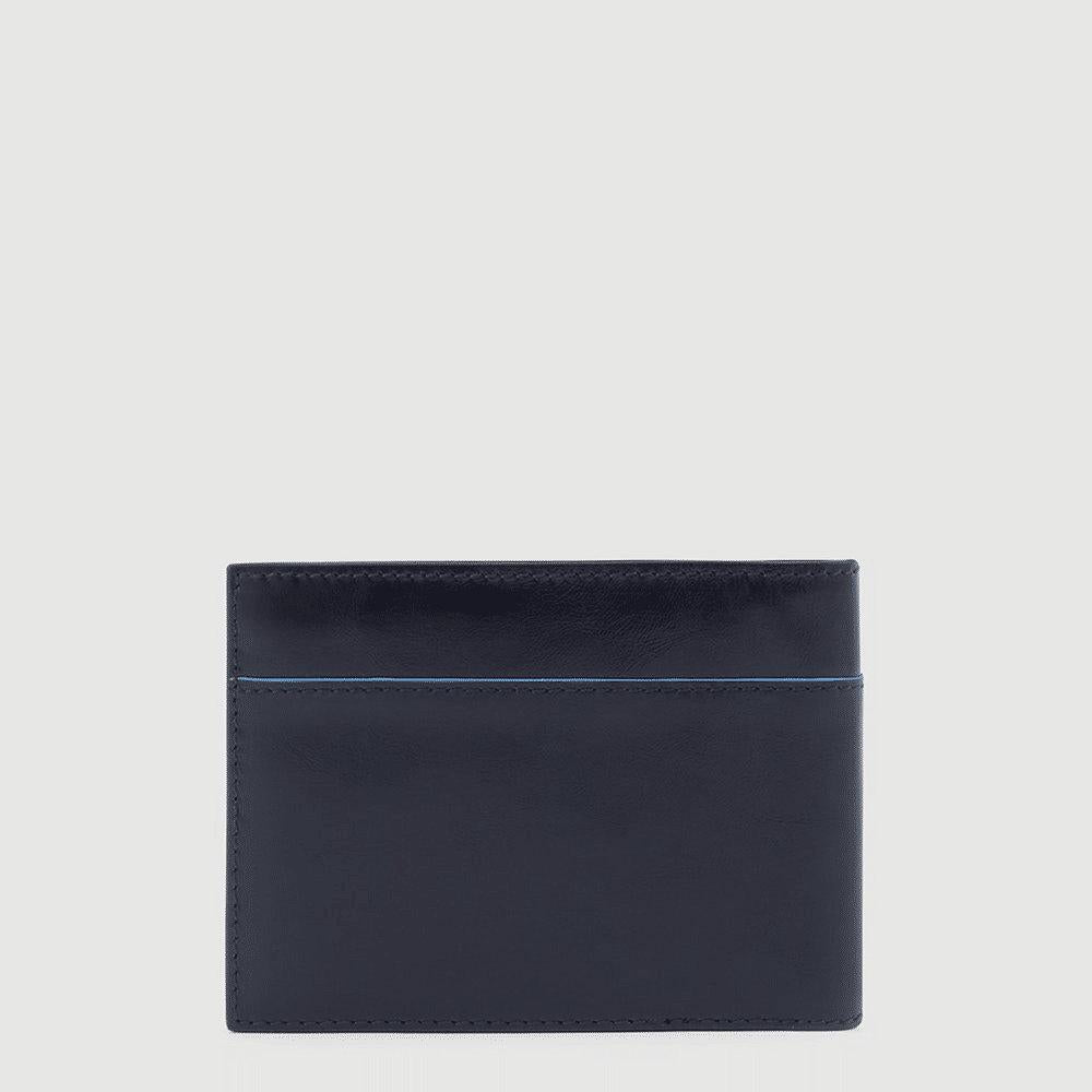 PIQUADRO Portafoglio uomo con due scomparti per banconote Blu