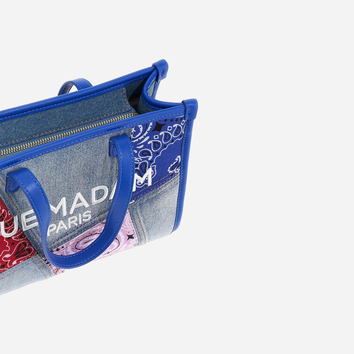 RUE MADAM PAISLEY MINI TOTE DENIM BLUE