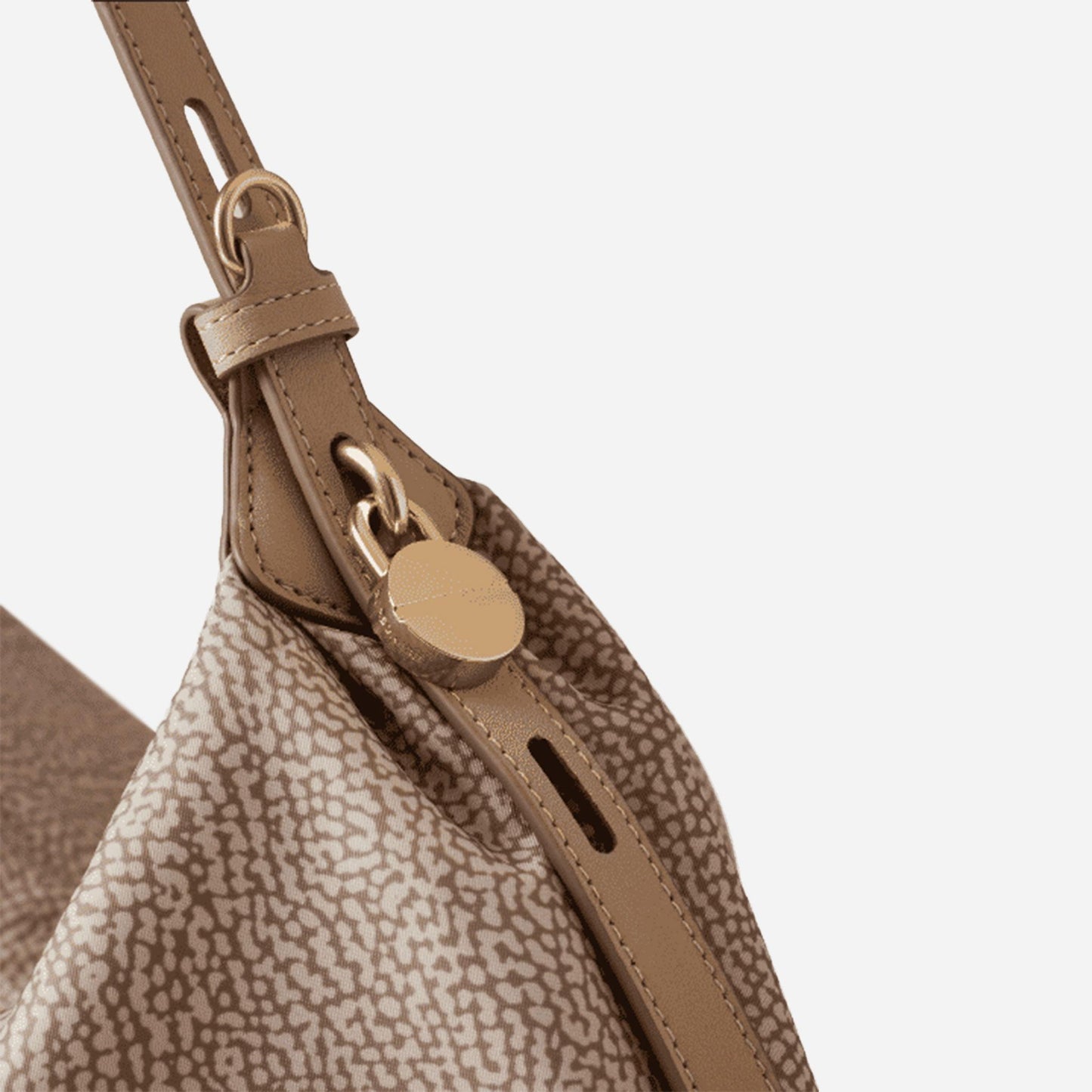 borbonese PRIVE BORSA HOBO MEDIUM Sabbia