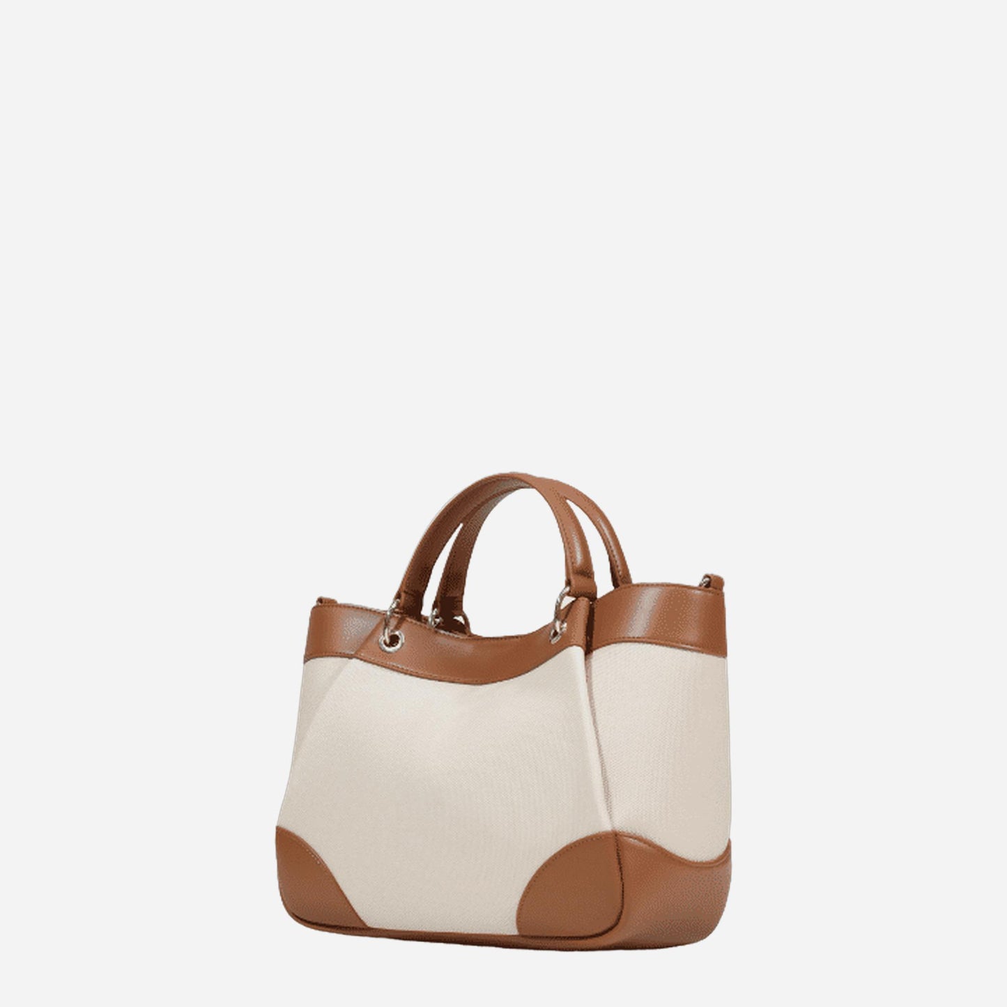 ARMANI EXCHANGE Borsa shopping media a mano NATURAL / SALINE CLAY