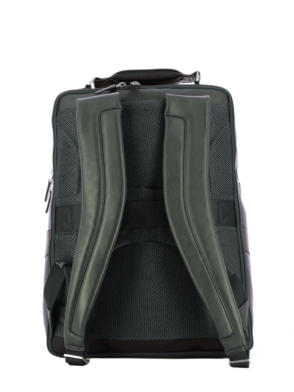 PIQUADRO Zaino grande in pelle Blu/marrone