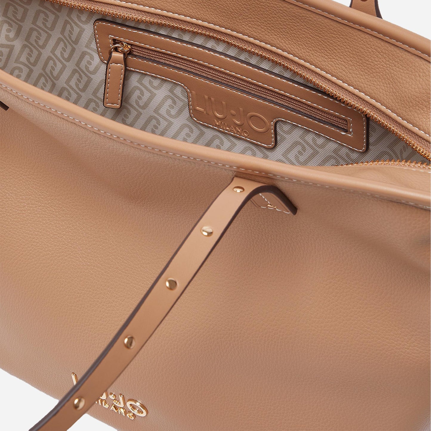 LIU JO Tote bag media Cammello