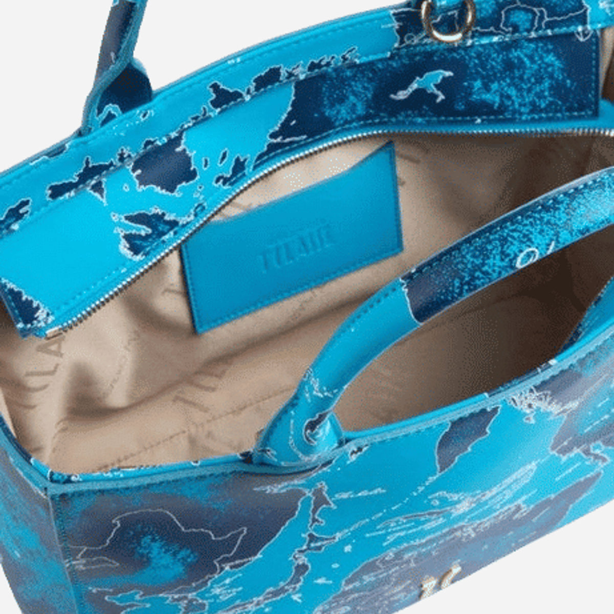 ALVIERO MARTINI Zaino tre tasche in tessuto stampa Geo Classic Naturale Geo Classic 