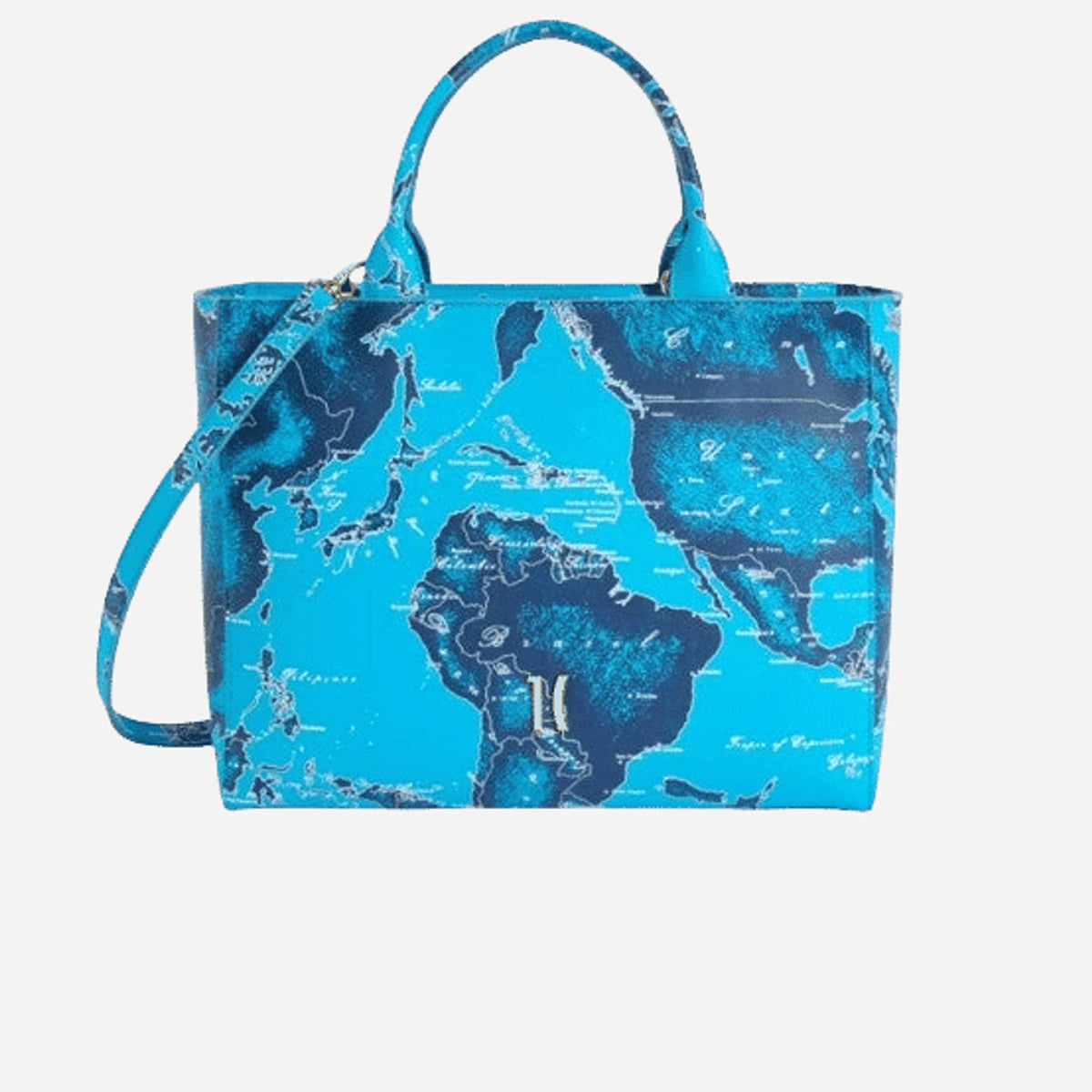ALVIERO MARTINI Zaino tre tasche in tessuto stampa Geo Classic Naturale Geo Classic 