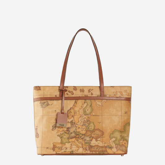 ALVIERO MARTINI Borsa shopping con tasca Naturale 
