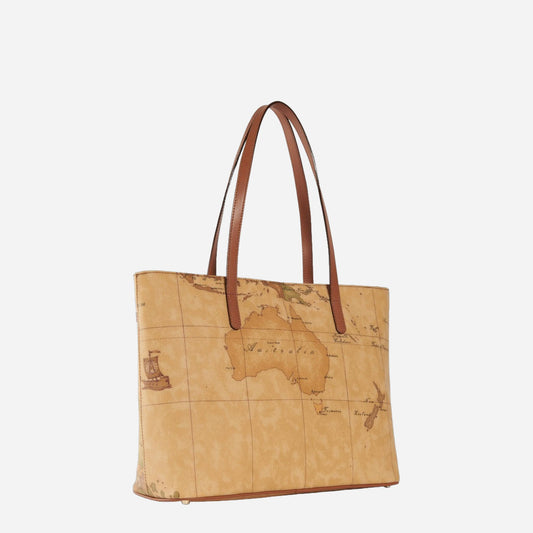 ALVIERO MARTINI Borsa shopping con tasca Naturale 