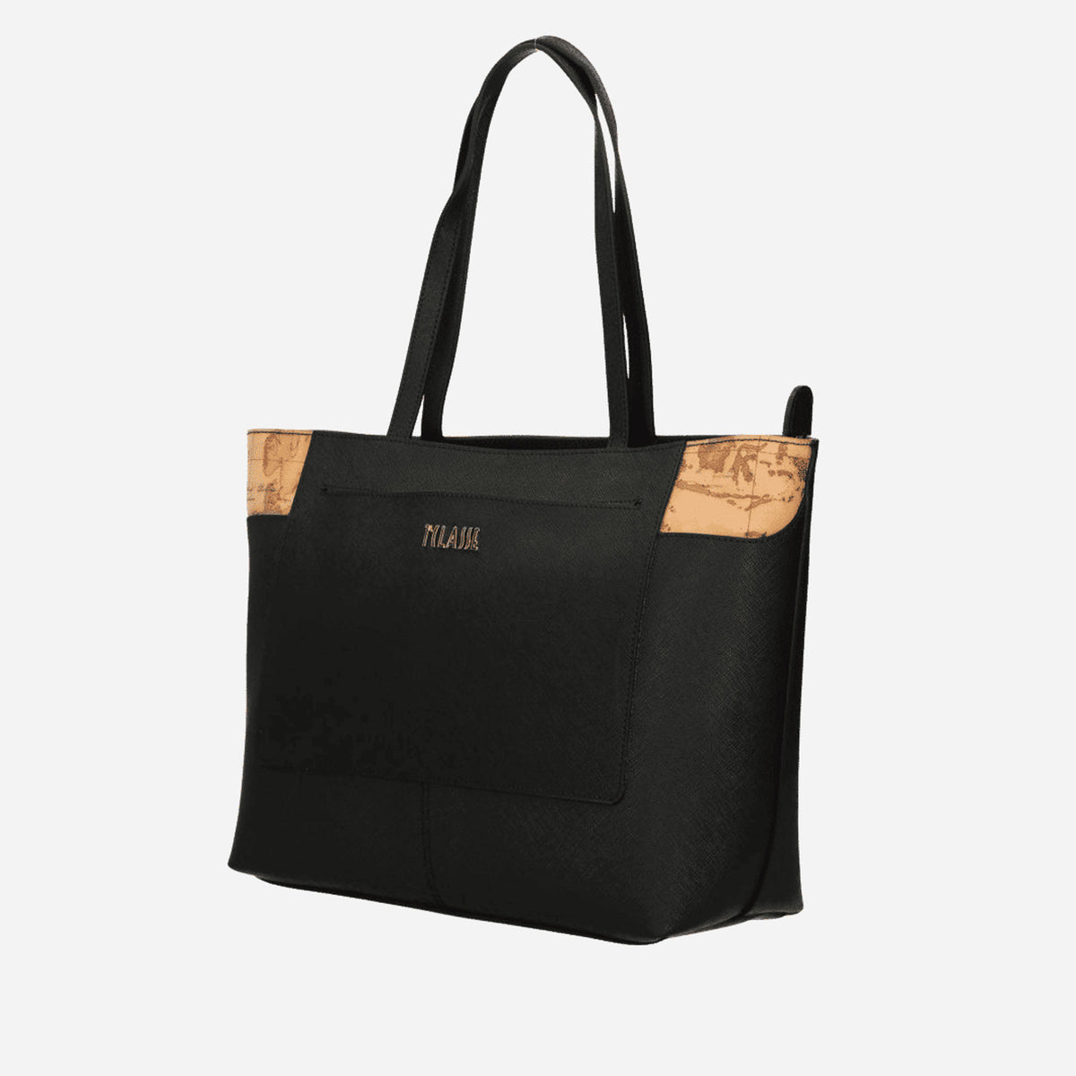 ALVIERO MARTINI Geo Black Borsa shopping grande Nero 