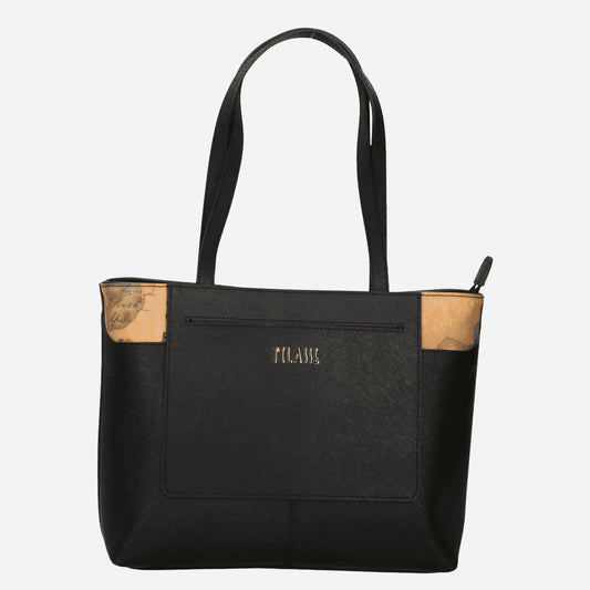 ALVIERO MARTINI Geo Black borsa shopping media Nero 