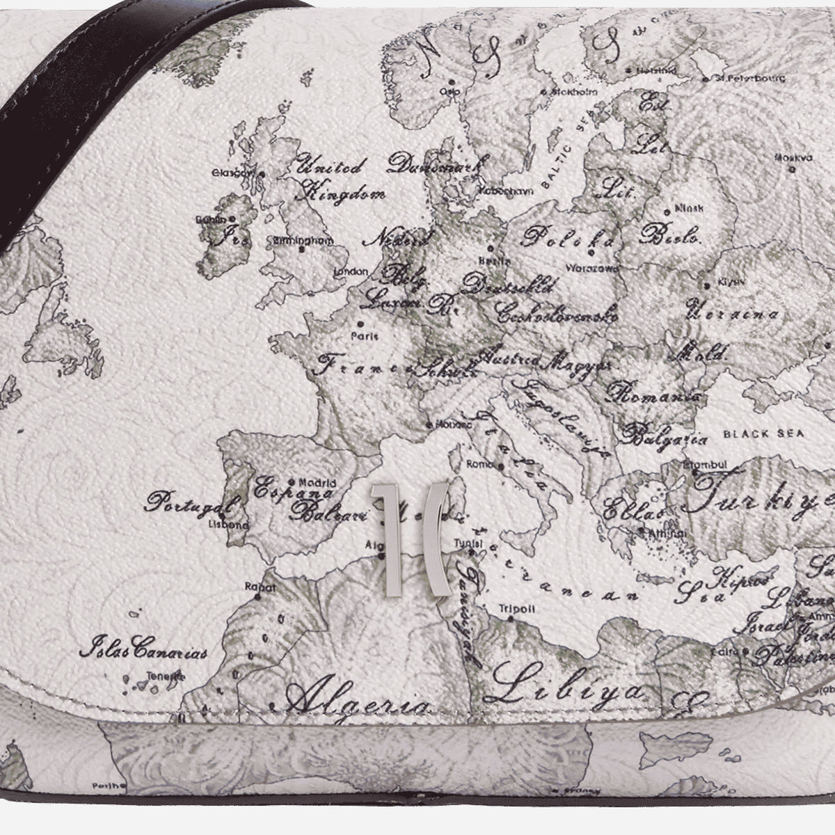 ALVIERO MARTINI Country Geo tracolla con patta Tortora Tortora 