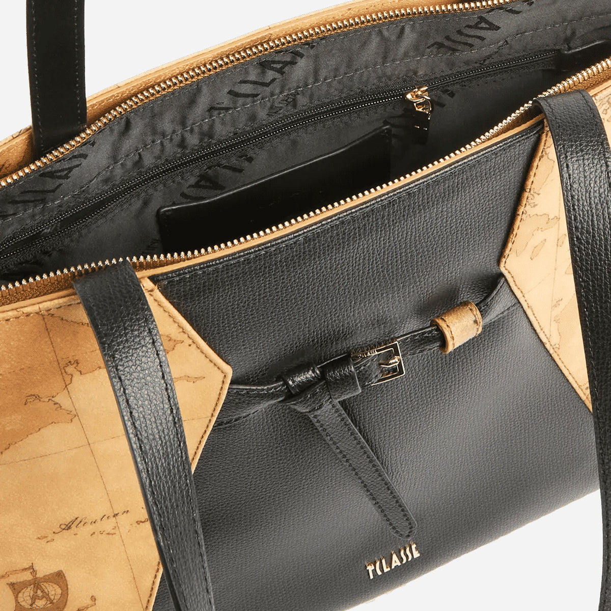 ALVIERO MARTINI Geo Saloon borsa Shopping Nera Nero 