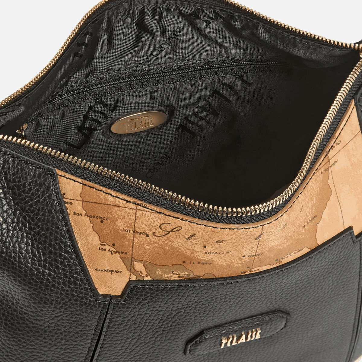 ALVIERO MARTINI Sierra Leather borsa sottospalla Nera Nero 