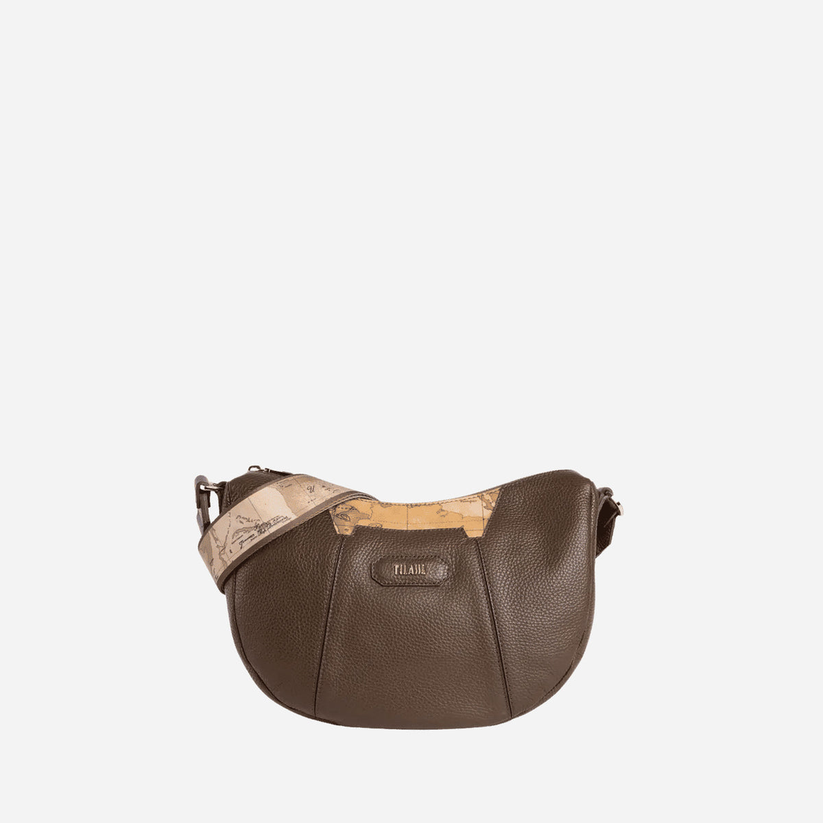 ALVIERO MARTINI Sierra Leather tracolla a mezzaluna Sequoia Sequoia 