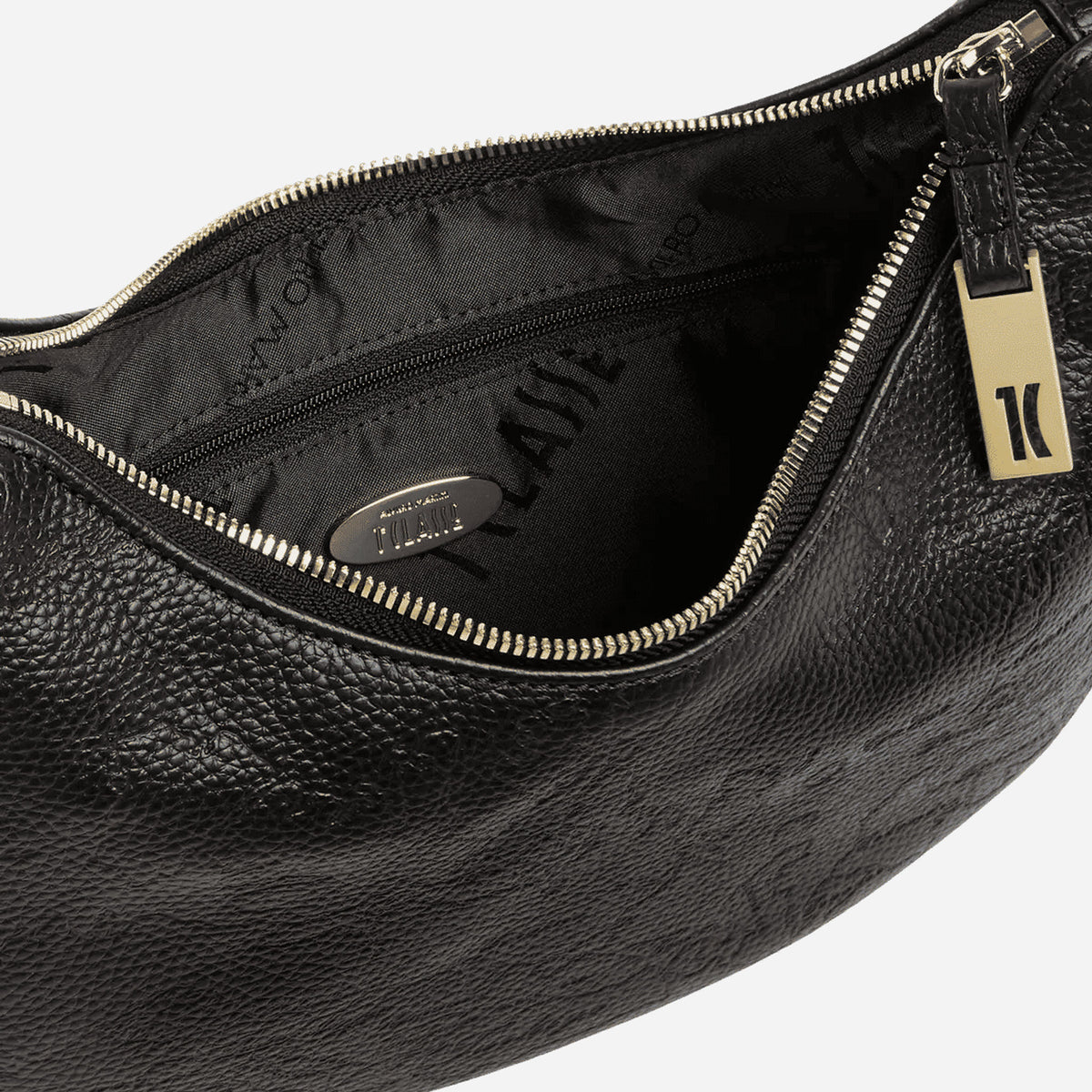 ALVIERO MARTINI Antique Geo Leather borsa sottospalla Nero Nero 