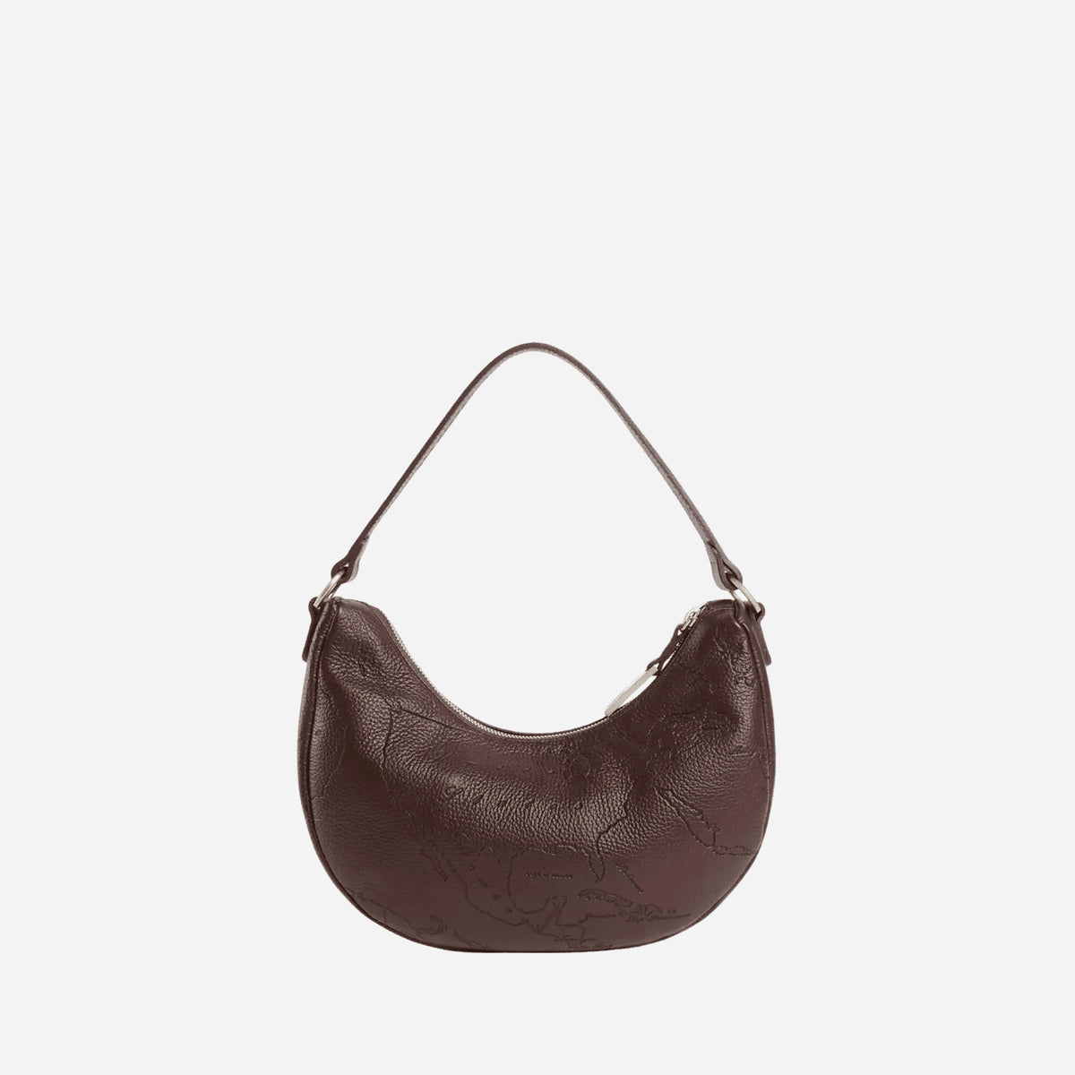 ALVIERO MARTINI Antique Geo Leather borsa sottospalla Cioccolato Cioccolato 