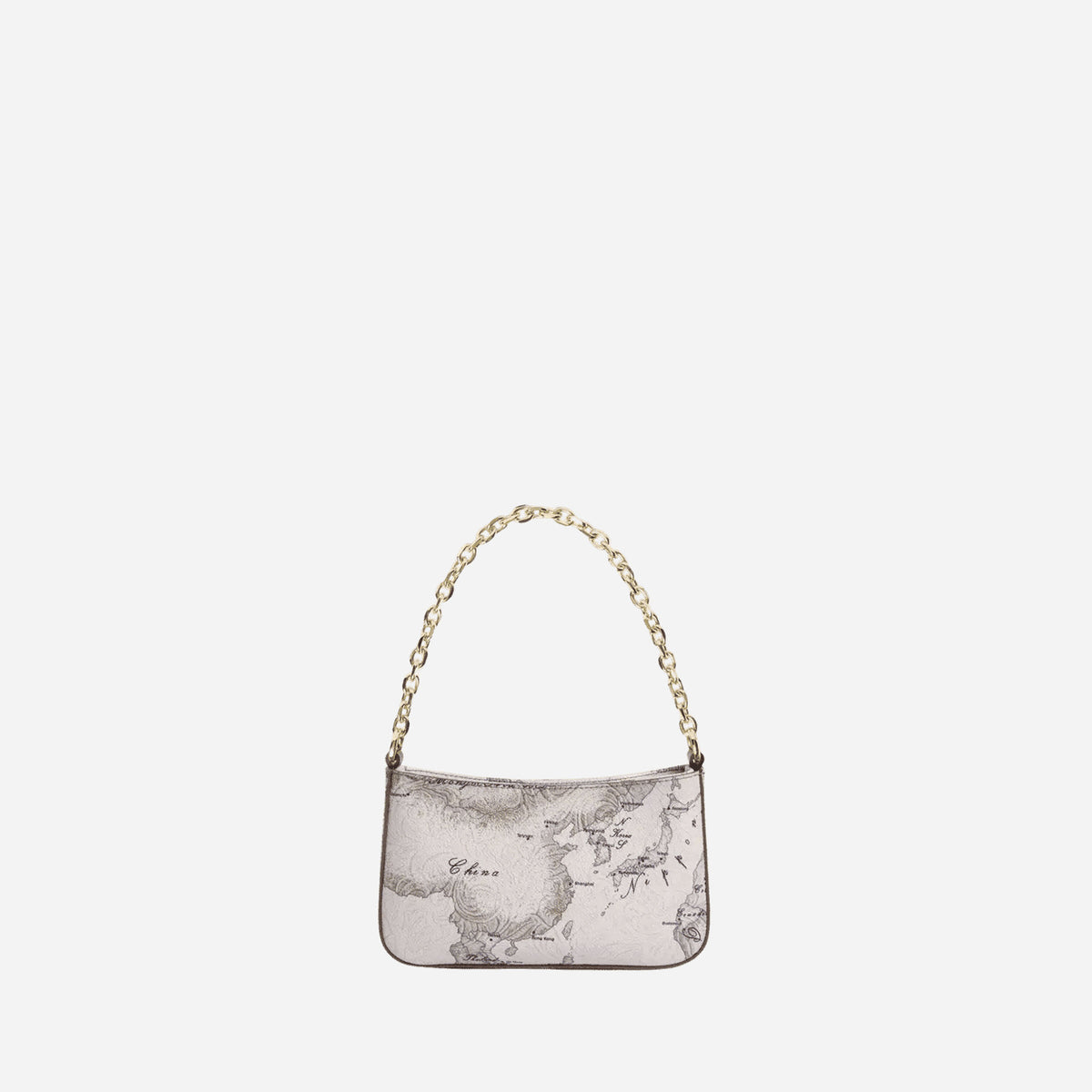 ALVIERO MARTINI Country Geo pochette con catena Tortora Tortora 