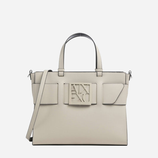 ARMANI EXCHANGE A|X BUCKLE Borsa a mano con tracolla SCRIPT 