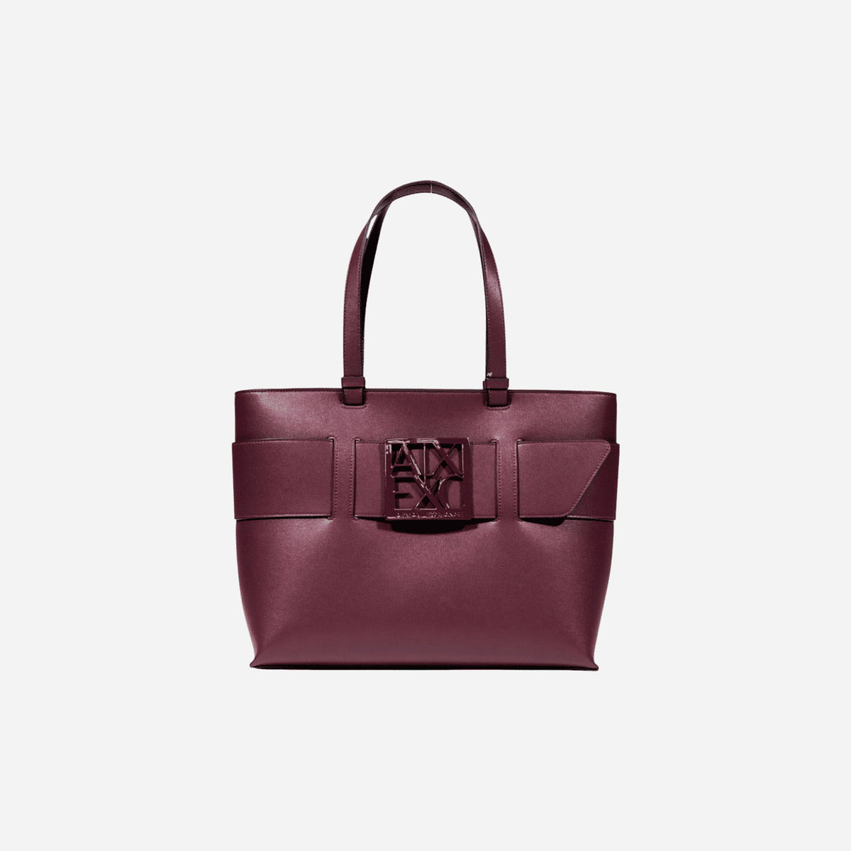 ARMANI EXCHANGE A|X BUCKLE Borsa shopper a spalla BLACK 
