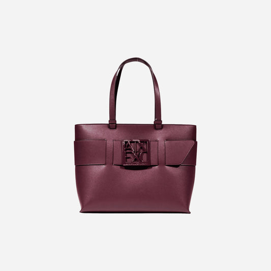 ARMANI EXCHANGE A|X BUCKLE Borsa shopper a spalla BLACK 