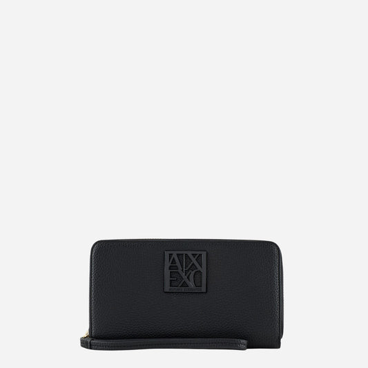 ARMANI EXCHANGE A|X Portafoglio Zip Around BLACK 