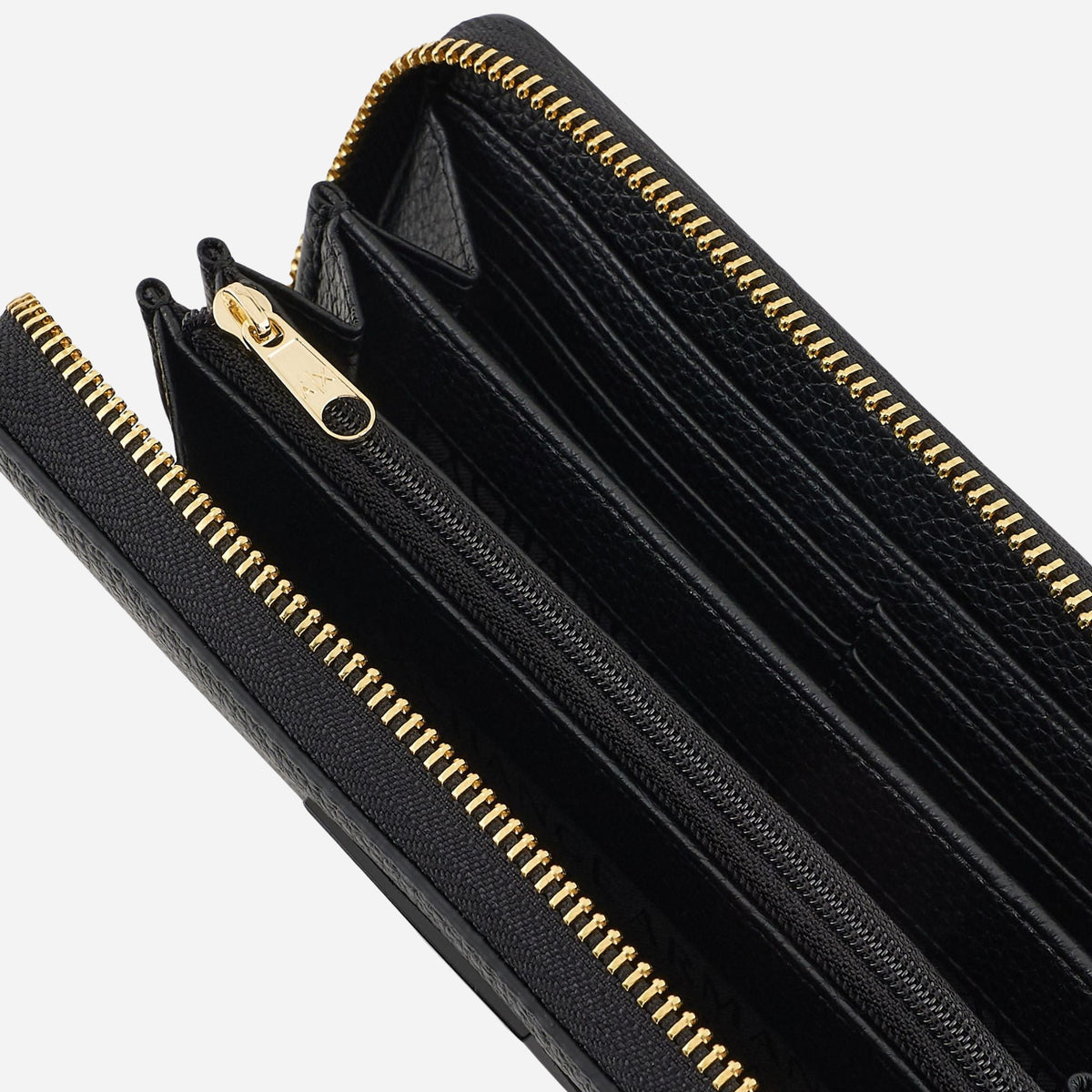 ARMANI EXCHANGE A|X Portafoglio Zip Around BLACK 