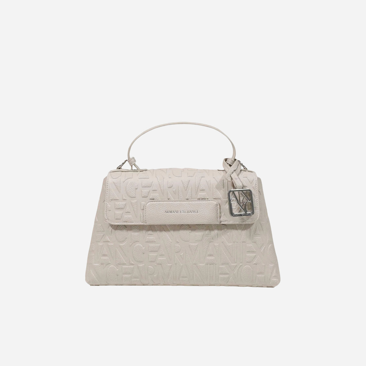 ARMANI EXCHANGE Borsa tote piccola a mano logo all-over SOHO 