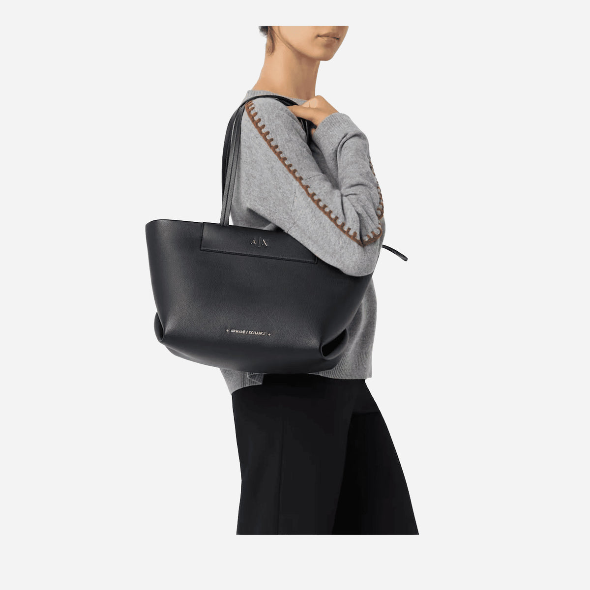 ARMANI EXCHANGE Borsa shopping a mano BLACK 