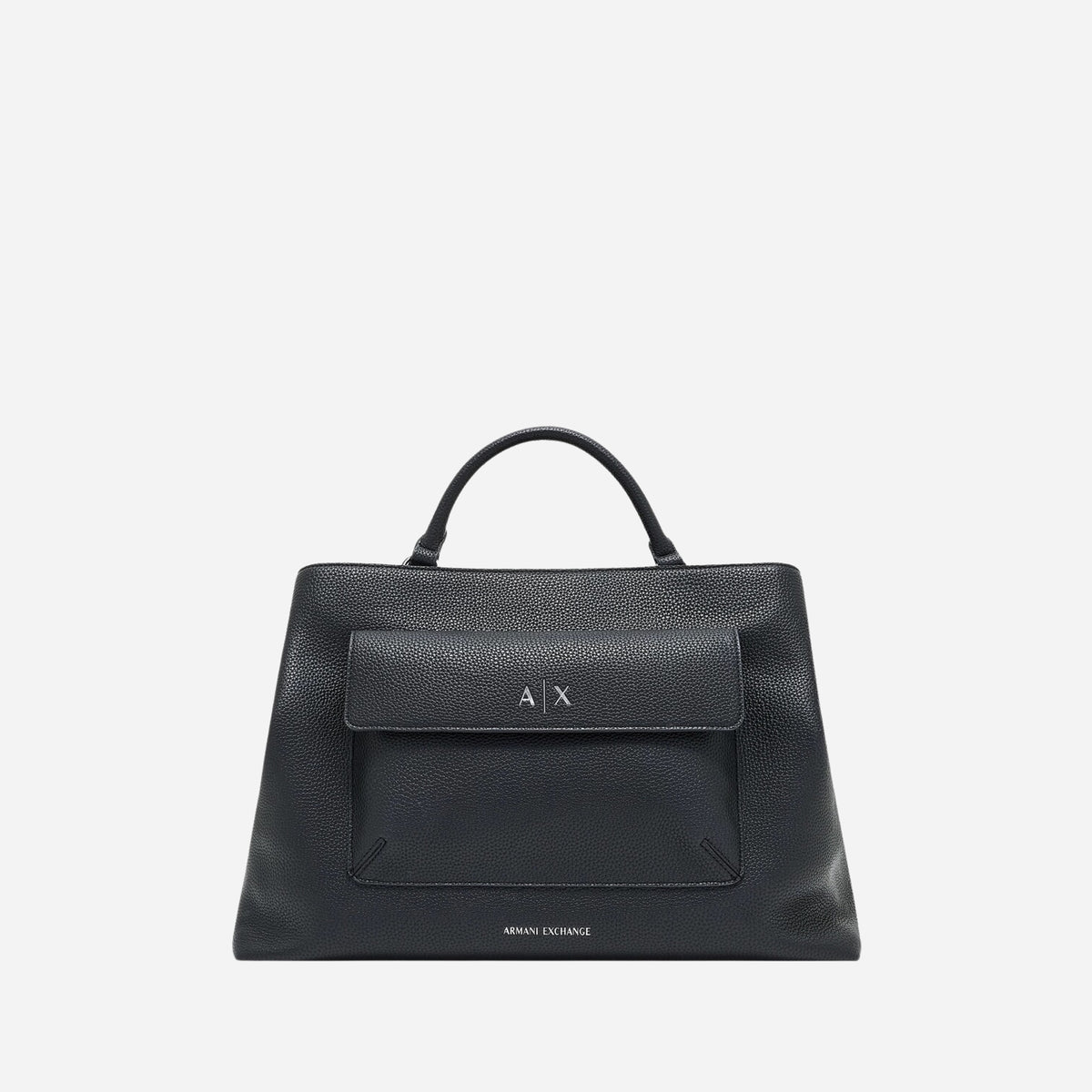 ARMANI EXCHANGE NICOLE Borsa a mano con tasca e tracolla BLACK 