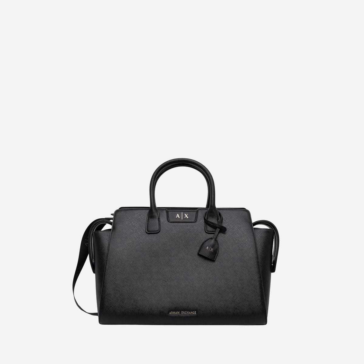 ARMANI EXCHANGE Borsa shopper media a spalla BLACK 