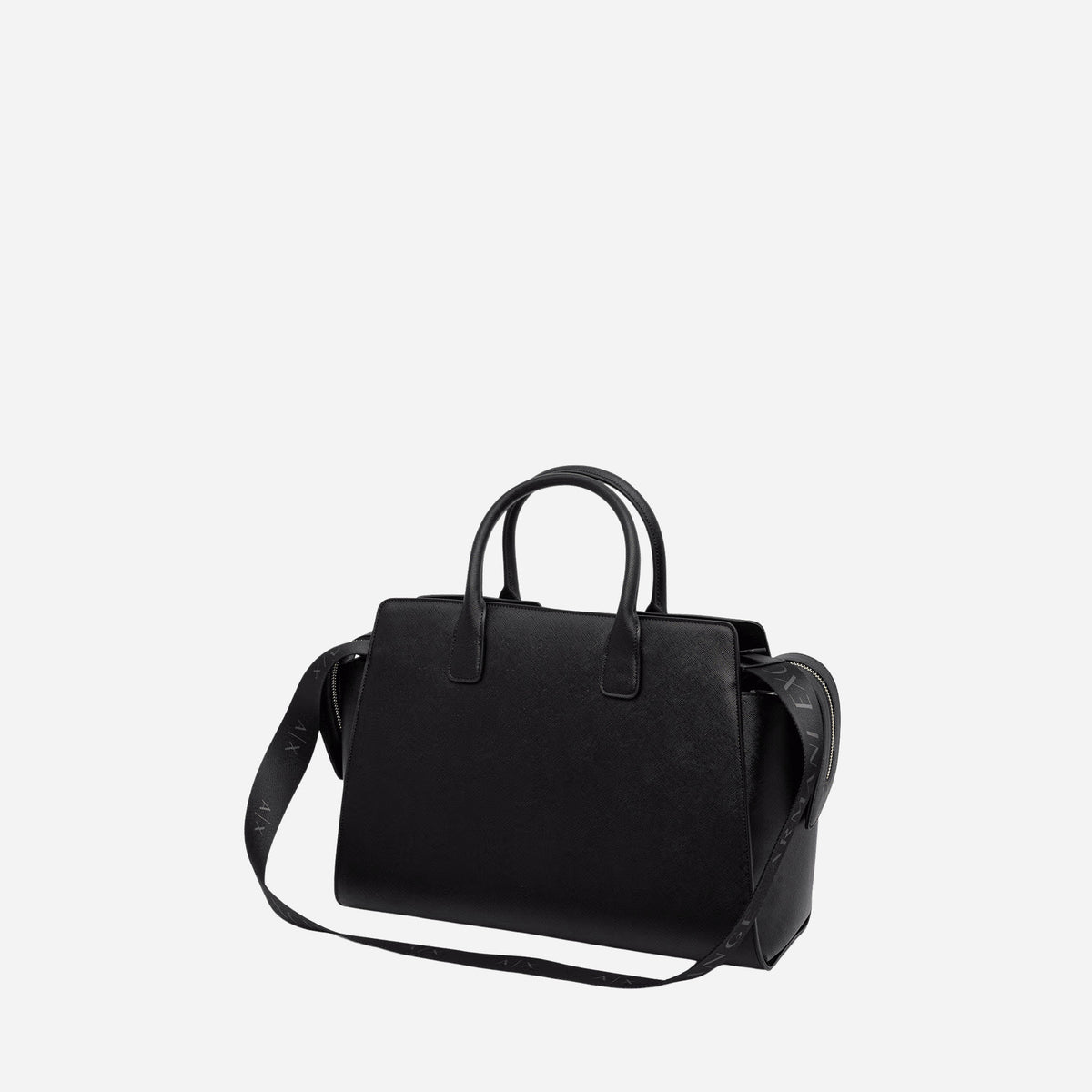 ARMANI EXCHANGE Borsa shopper media a spalla BLACK 